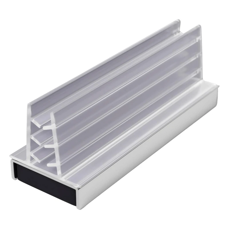 Master Magnetics MSHC13X25 Magnetic Sign Holder, Retail EZ Grip Holder/Powerful Magnet, 3" Length, 1" Width, 1.13" Total Height, Silver and Clear (Pack of 25)