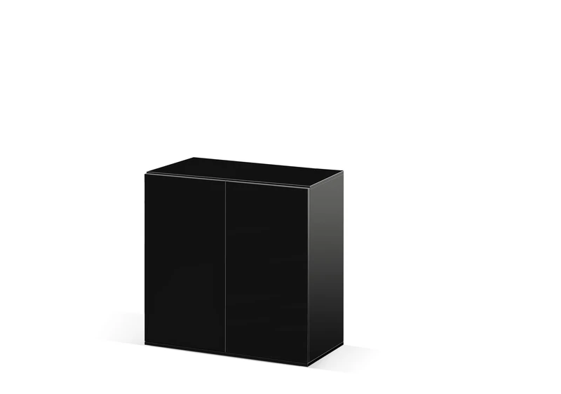 CIANO, EMOTIONS PRO 80 Black 81 x 40 x 83 cm Wooden Aquarium Stand with 2 Doors and Storage Compartment - Aquarium Cabinet for Fish - Made in Portugal