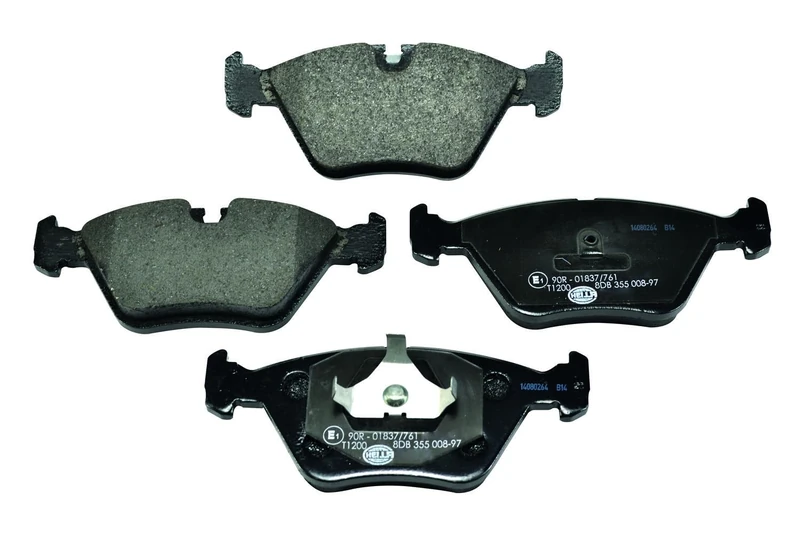 HELLA 8DB 355 008-971 Brake pad set - prepared for wear indicator - T1200 - for e.g. DAIMLER / JAGUAR