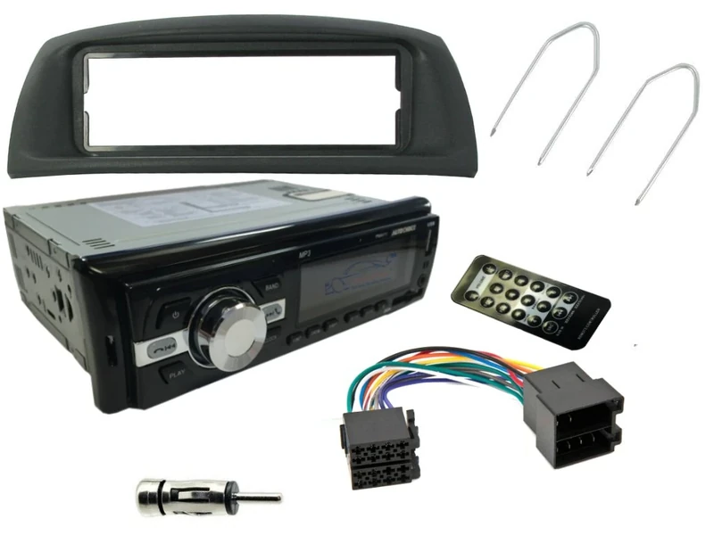 XtremeAuto® COMPATIBLE WITH FIAT PUNTO 1999-2007, COMPLETE CAR STEREO UPGRADE REPLACEMENT KIT! 200w Head Unit with Wireless Bluetooth, MP3 Player, USB Data Port/Charger, FM Radio