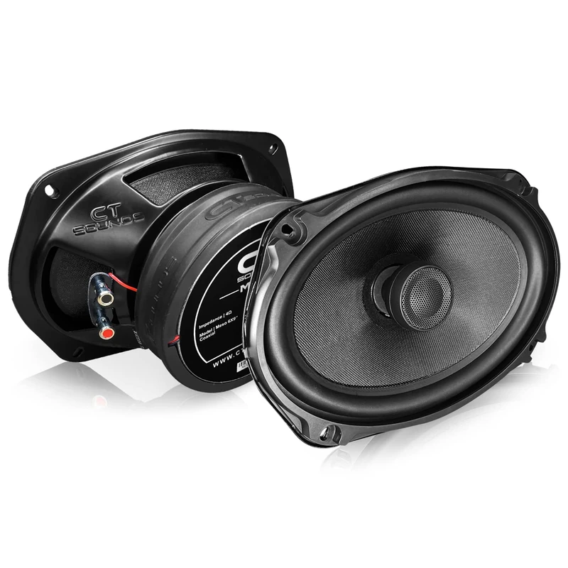 CT Sounds 6x9 Inch Coaxial Car Speakers - 2 Way Full Range, 1.5" Voice Coil, 4-Ohm Impedance, 60W (RMS) | 120W (MAX) Power Per Speaker, Silk Dome Tweeters, Speakers Grills – Meso 6x9 Coax