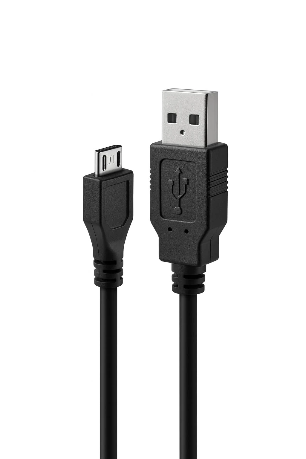 Premium High Speed Micro USB Cable - Fast, Durable Charging Cable for Smartphones, PS4 Controller, Portable Hard Drives, Power Banks, Portable Bluetooth Speakers, SAT NAV and More - Black