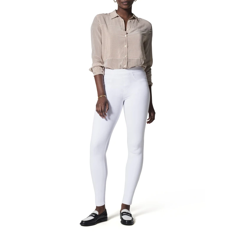 Spanx Jean-ish Ankle Leggings,White,XL