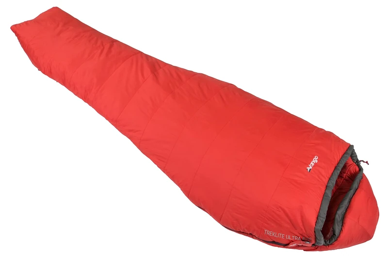 Vango Treklite Lightweight Sleeping Bag, Ultra 600, 3 Season Backpacking Sleeping Bag, Compact Foldable Insulating Mummy Bag and Stuff Sack for Compact Camping Hiking Traveling