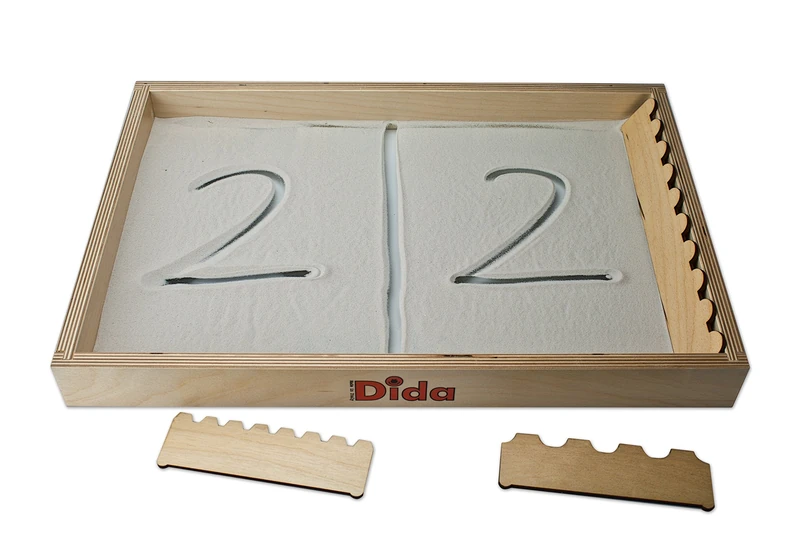 Dida - Lavagna di sabbia scrivere e disegnare con la sabbia - gioco didattico - metodo Montessori