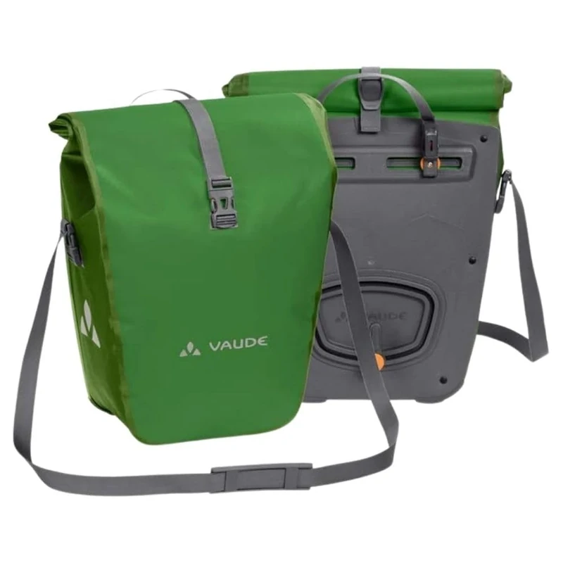 VAUDE Aqua Back Rear Pannier Bike Bag - Set of 2 - PVC-Free Tarpaulin Bike Panniers - Waterproof Pannier Bags with a 48 Litre Total Storage Volume