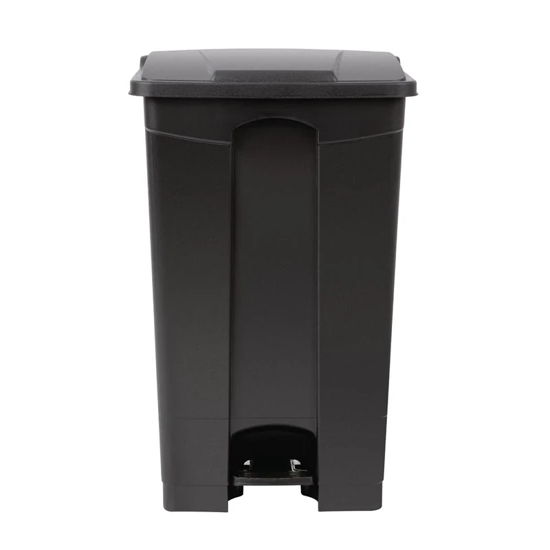 Jantex Kitchen Pedal Bin 87 Litre, Black, Polypropylene Plastic Bin, Size: 820(H) x 495(W) x 400(D) mm, Hands Free Hygienic Operation, Tight-Fitting Lid Contains Odours, CW724