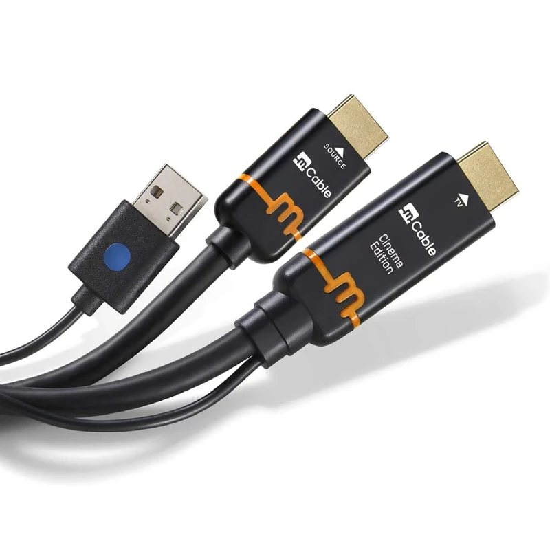 Marseille mn02612 Mcable HDMI Cable 1, black/Gold, 52 m - Image 1