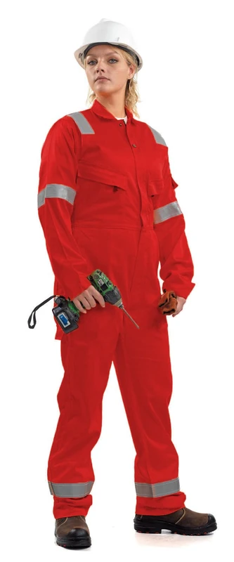 Roots Original RO13090 °F Flame Buster Nordic Womens Work Overalls Size 22/24, RED - Image 1