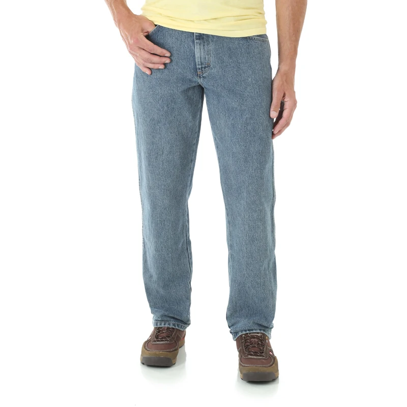 Wrangler Men's Relaxed Fit Jean, Grey Indigo, 30W / 30L