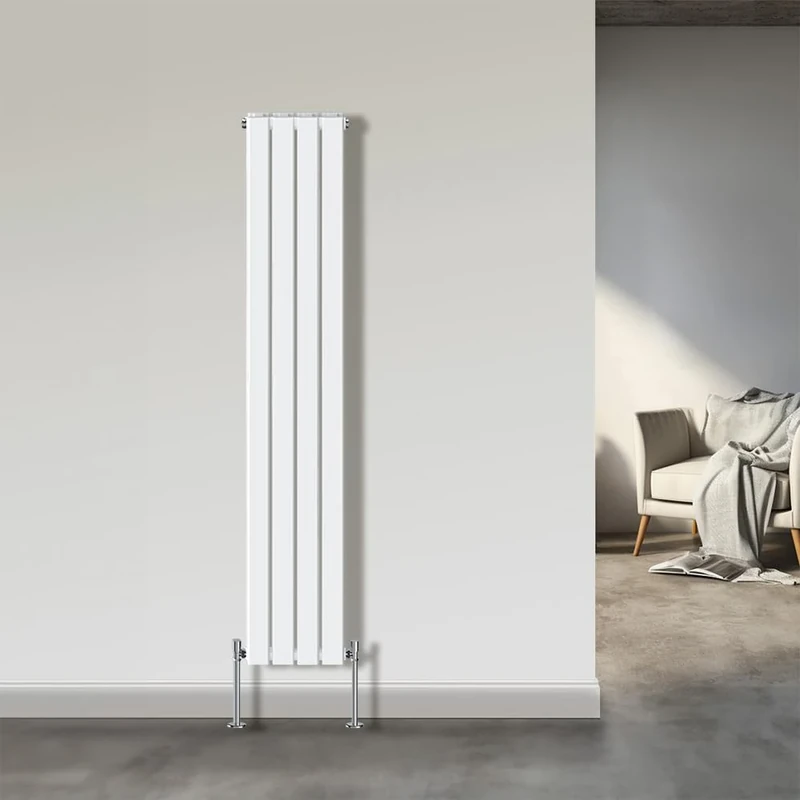 NRG 1800x272mm Double Flat Panel Designer Tall Vertical Radiator Central Heating White