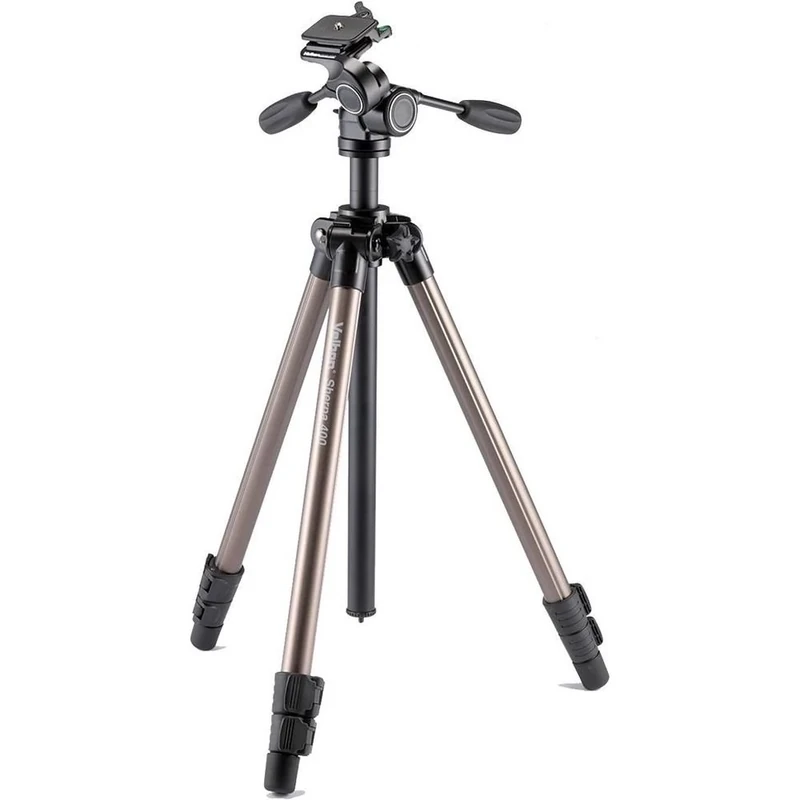 Velbon Sherpa 400 Aluminium Tripod with PHD-65D 3-Way Panhead - Black