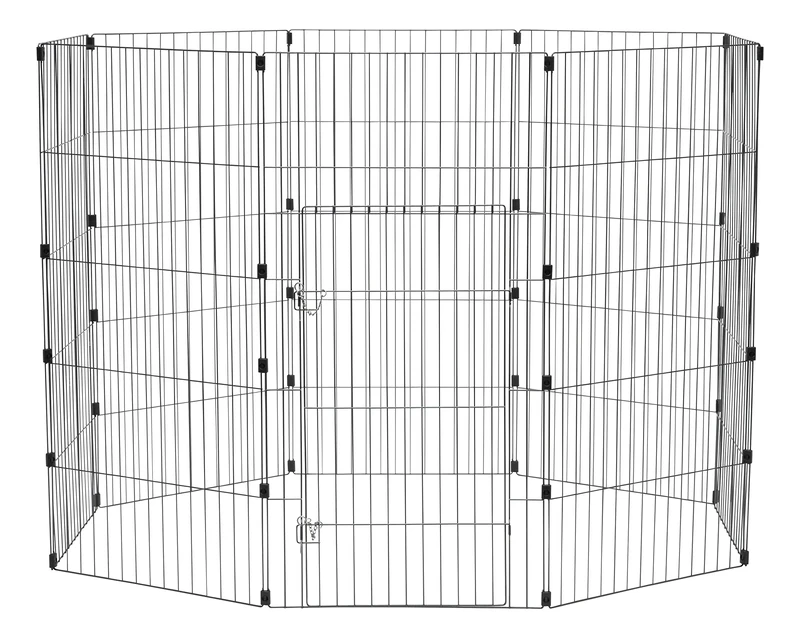 IRIS 48" Wire Pet Pen, Silver