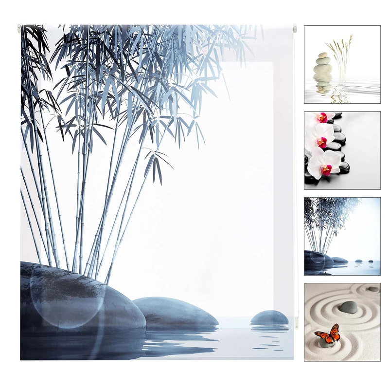 Blindecor W-Z-47466 – Translucent Roller Blind with Digital Print, 130 x 180 cm, Multi-Coloured