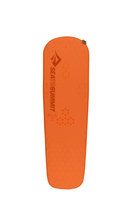 Sea to Summit - UltraLight Self Inflating Sleeping Mat Small - Simple & Sturdy - Delta Core-V Technology - Pillow Lock System - 2.5 Season - For Ultralight Backpacking - Orange - 520g