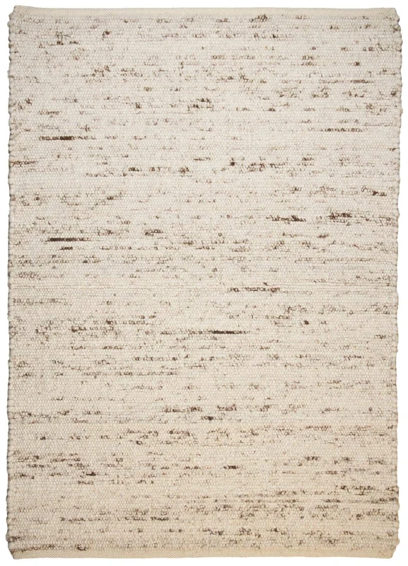 Timeless natural rug made from 100% sustainable new wool; hand-woven and can be used on both sides | 90 x 160 cm; colour: natural multi | THEKO the branded rugs - Berberina Super, 90 x 160 cm - Image 1