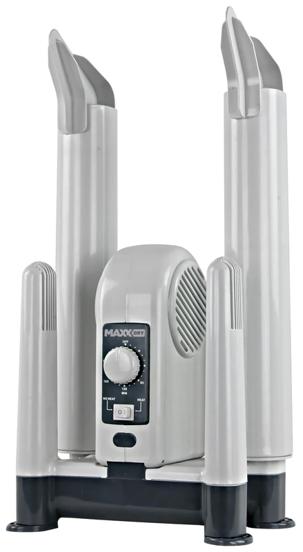 MaxxDry Heavy Duty Boot, Shoe & Glove Dryer - 240W, Dries 4 Items in 1 Hour, Eliminates Odors, Safe for All Fabrics, Includes Extension Tubes, 180cm Cord, 1-Year Warranty