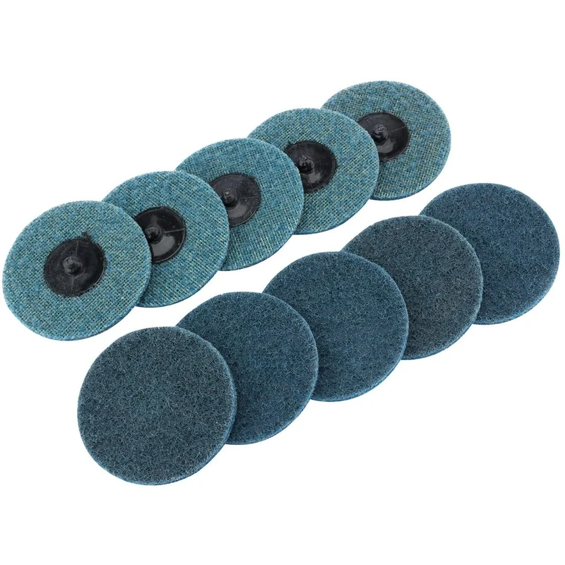 Draper Tools SCP3 Fine Ten Polycarbide Abrasive Pads, Blue, 75 mm