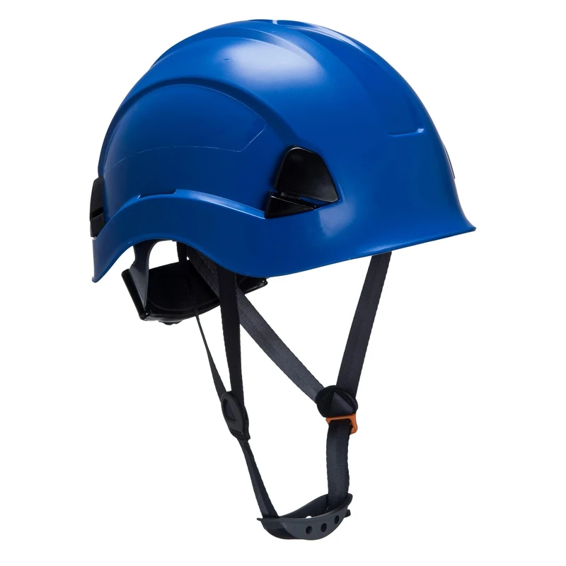 Portwest PS53 Safety Hard Hat - Height Endurance Lightweight Construction Safety Helmet Unvented ABS Shell with 6 Point Harness, Royal Blue