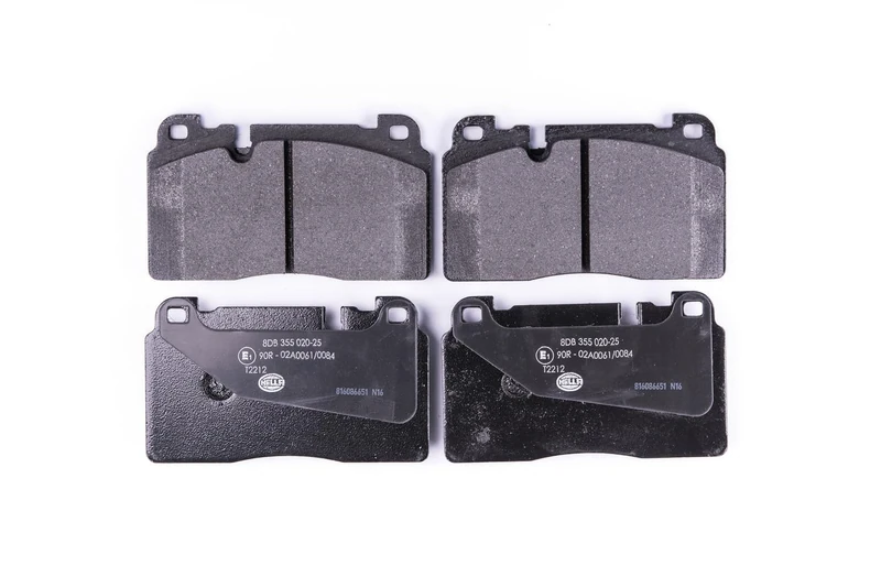 HELLA 8DB 355 020-251 Brake pad set - prepared for wear indicator - T2212 - for e.g. AUDI / PORSCHE