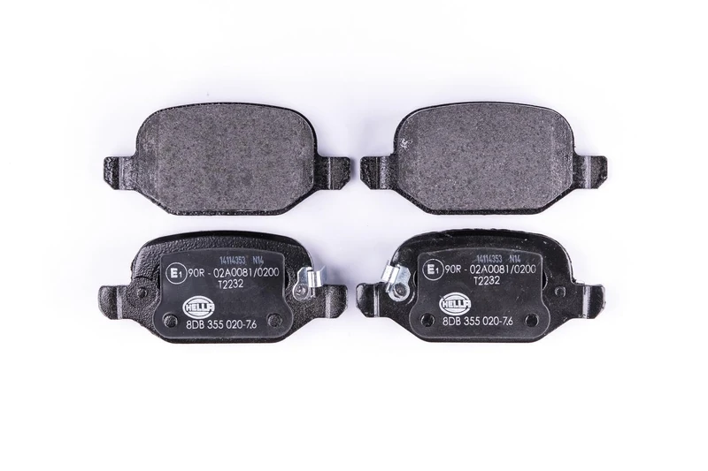 HELLA 8DB 355 020-761 Brake pad set - with acoustic wear warning - T2232 - for e.g. FIAT