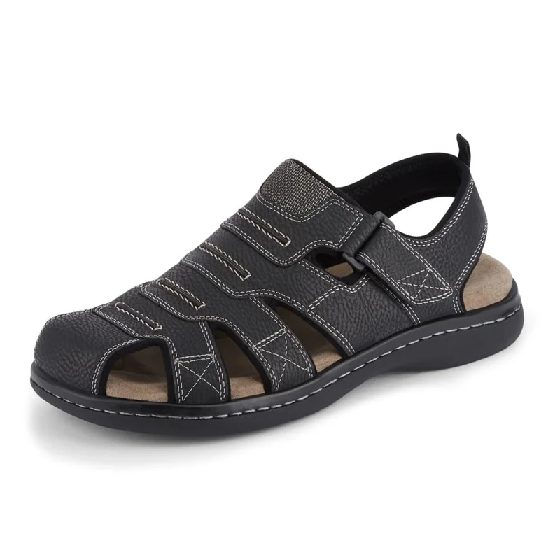 Dockers Men's Searose Fisherman Sandal, Black, 11 UK