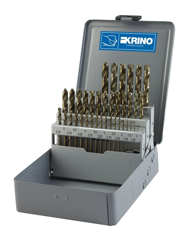 KRINO 1155411 HSS-CO Set of 37 Cobalt Ground Bits for Stainless Steel
