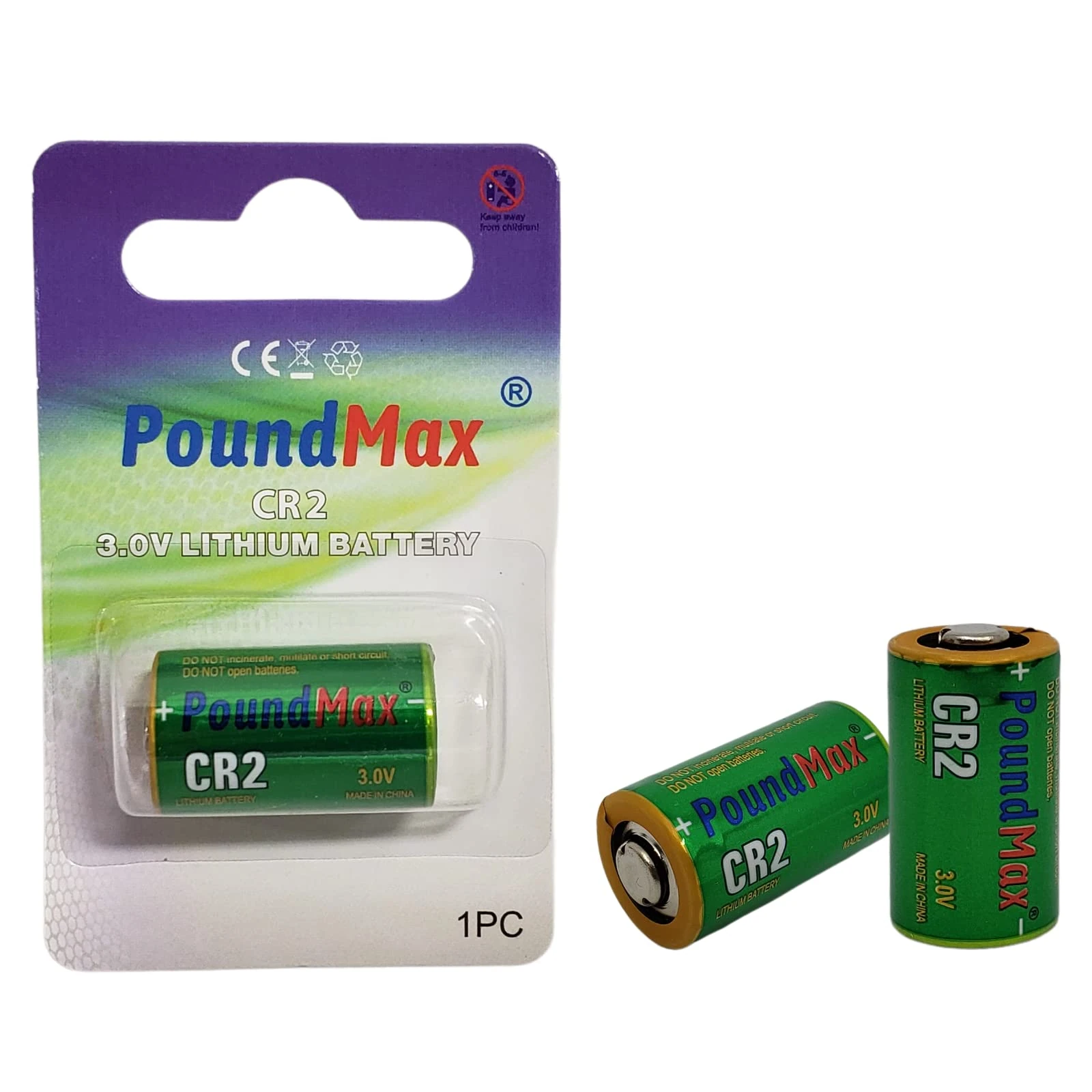 2 x PoundMax CR2 3 V Lithium-Ion Photo Battery
