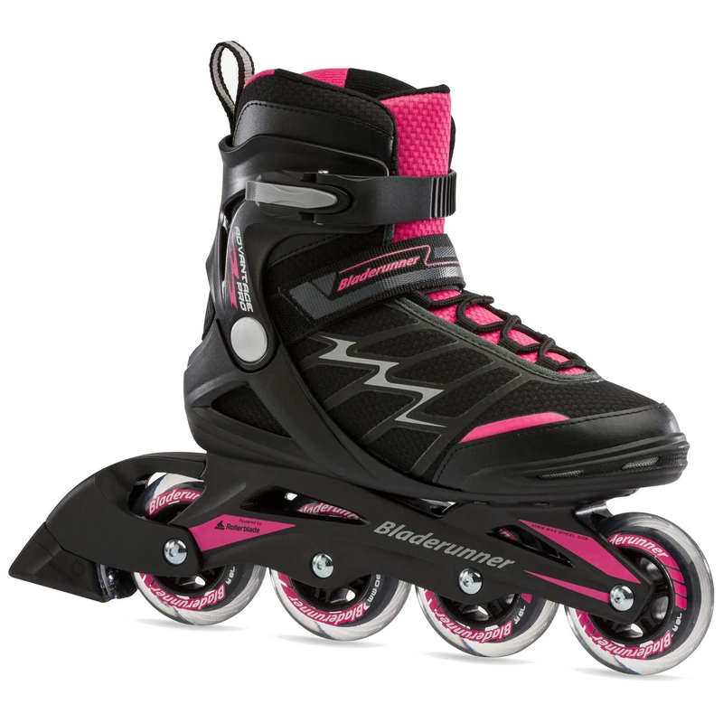 Rollerblade Bladerunner Advantage Pro XT Women's Adult Fitness Inline Skate, Black and Pink, Inline Skates, 10