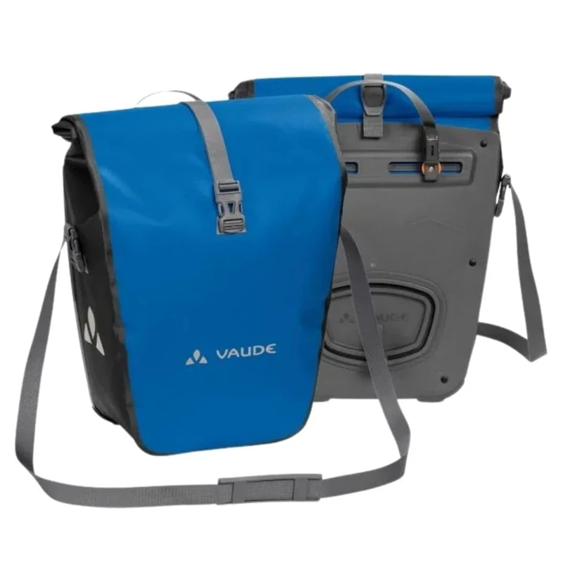 VAUDE Aqua Back Rear Pannier Bike Bag - Set of 2 - PVC-Free Tarpaulin Bike Panniers - Waterproof Pannier Bags with a 48 Litre Total Storage Volume