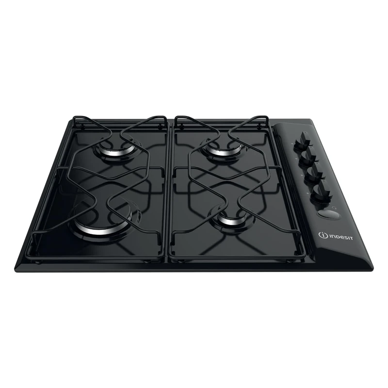 Indesit Built in PAA642/I 58cm 4 Zone Gas Hob - Black