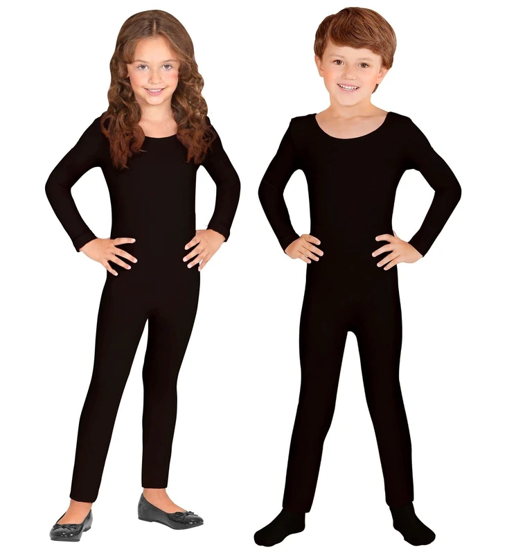 WIDMANN 04552 - Unisex Child Tracksuit, Carnival, Dancers, Butterflies, Bee, Theme Parties, Size 4-7 Years, Black Color