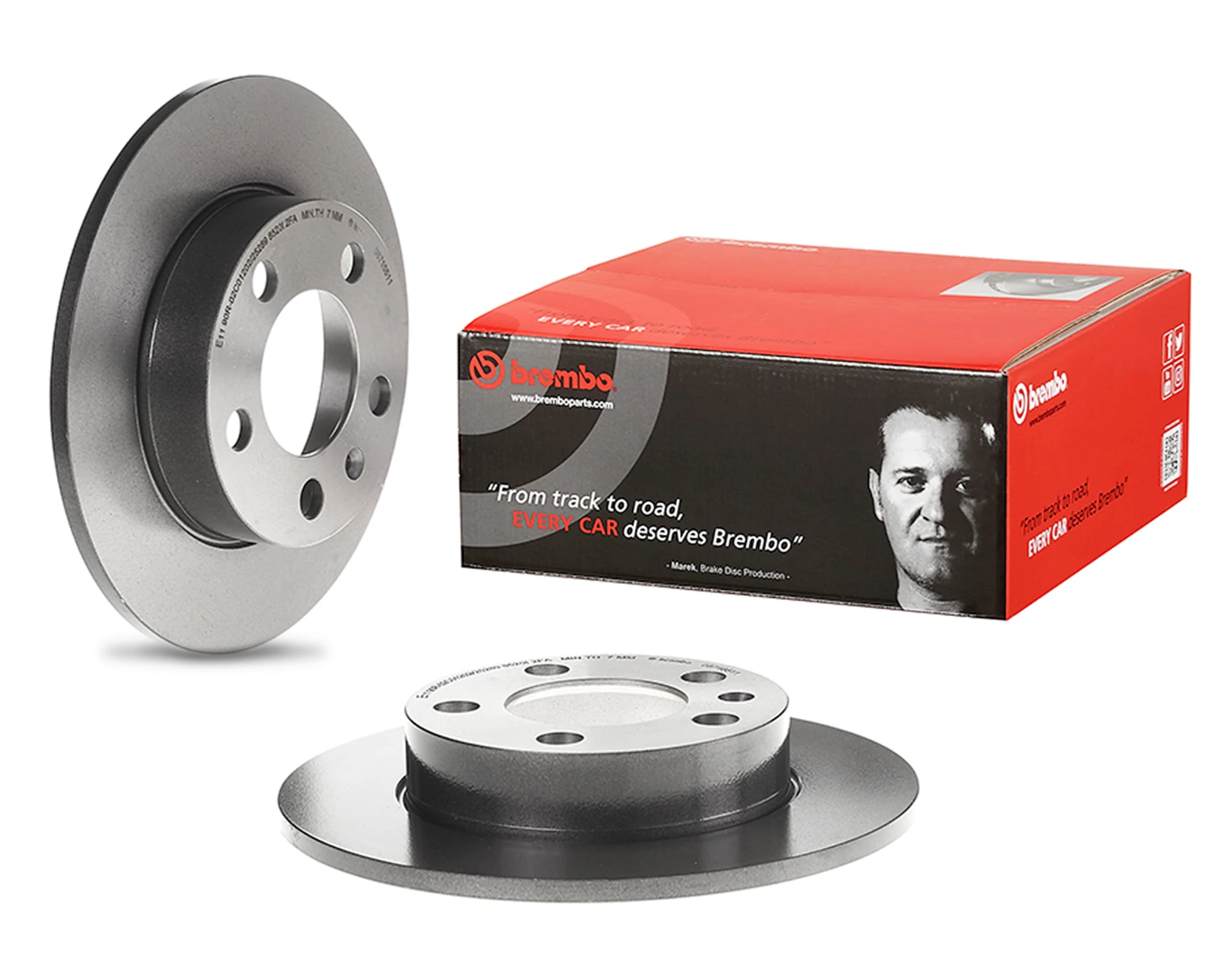 BREMBO 08.7165.1X Brake Disc Rotors
