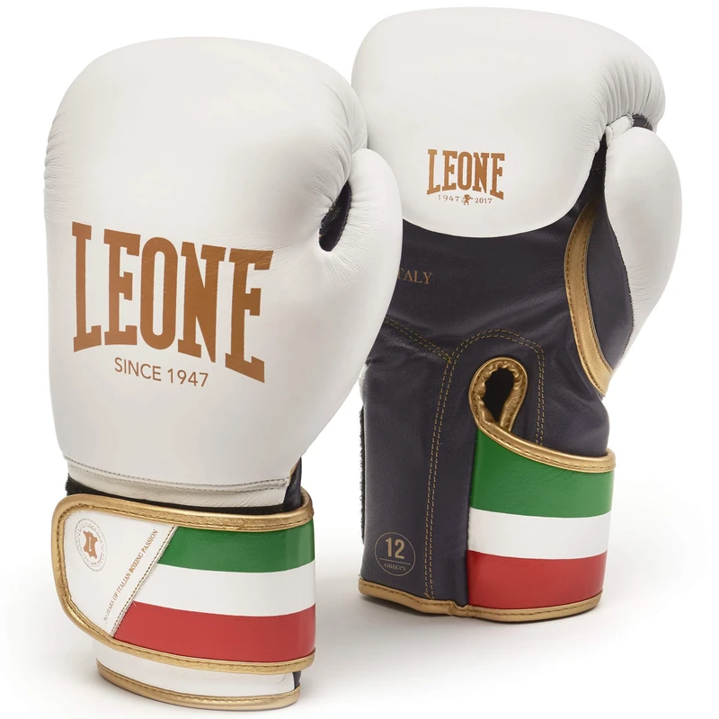 LEONE 1947, Boxing Gloves, Unisex Adult, White, 10 OZ, GN039