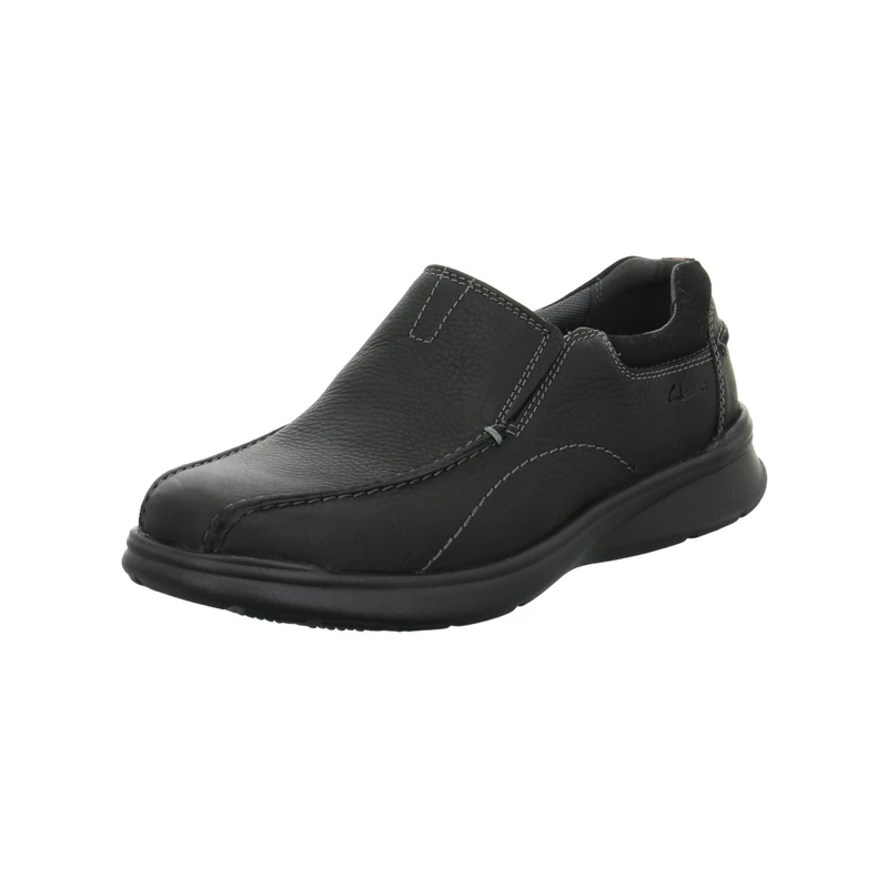 Clarks Mens Cotrell Step, Black Oily Lea, 7.5 UK