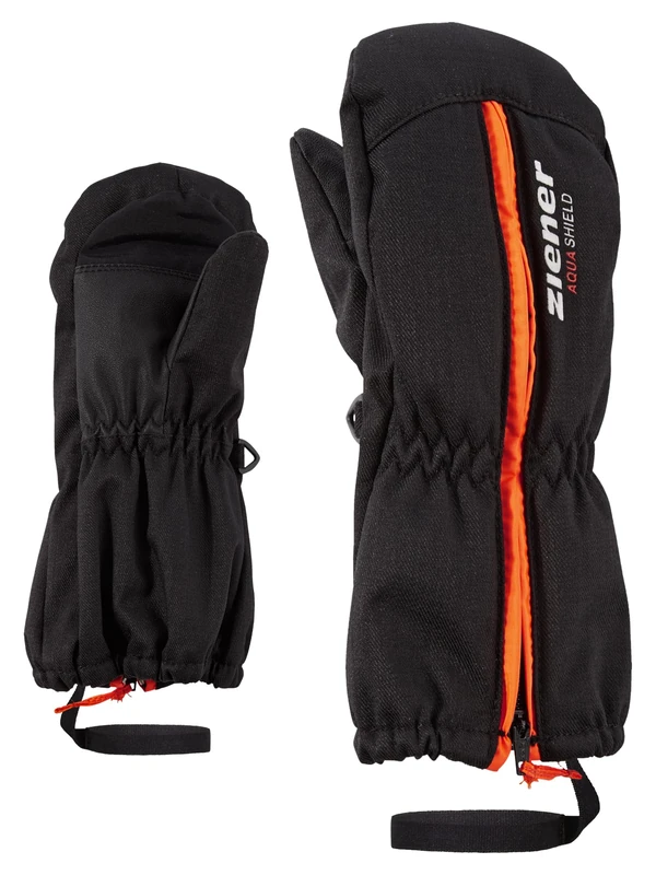 Ziener Langelo as (R) Minis Children's Gloves baby Gloves, Children's, LANGELO AS(R) MINIS glove, black-Stru, 80cm