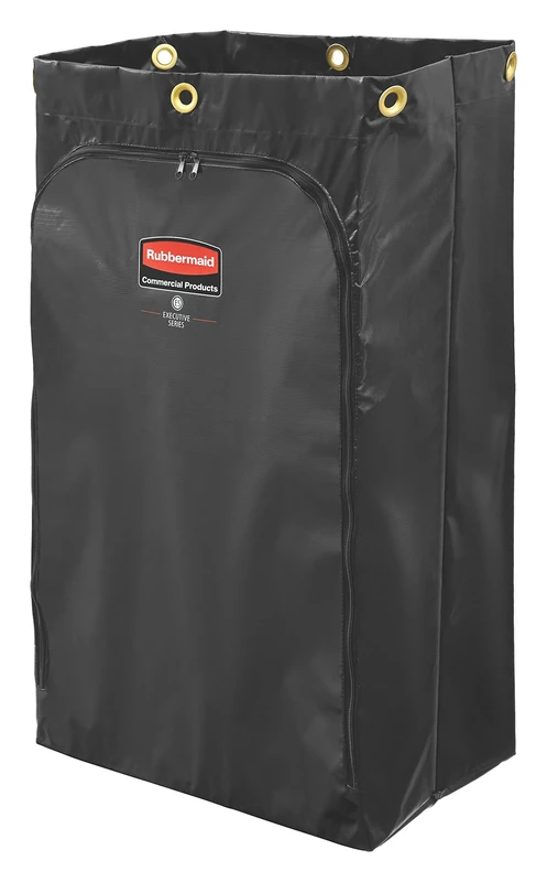 Rubbermaid Commercial Executive Series Cleaning Cart Bag, 24 Gallon, Black, 1966720