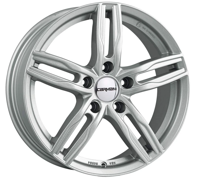 Carmani CA147517J45KS Bolt Circle 5.00 x 114.30 Offset 45 Hub Centering 72.60 Design 14 Paul, Crystal Silver