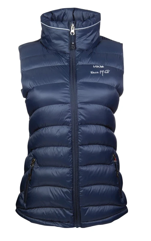HKM Girl's Extra Light Riding Vest, Deep Blue, 8/9 Years