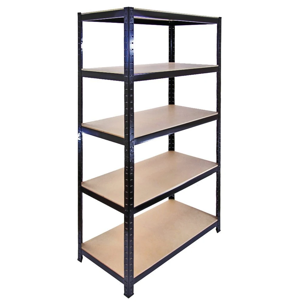 The Shopfitting Shop 5 Tier Boltless Garage Shelving Workshop Storage Racking Shelves Heavy Duty Metal 1800 x 900 x 400