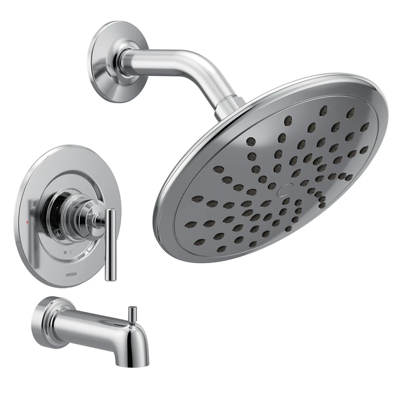 Moen T3003EP Gibson One-Handle Posi-Temp Tub Shower Trim Without Valve, Chrome-T3003EP, Chrome, 1