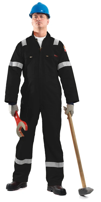 Roots Original RO18090 Flame Buster Classic Nordic Work Overalls EU Size 58, Black