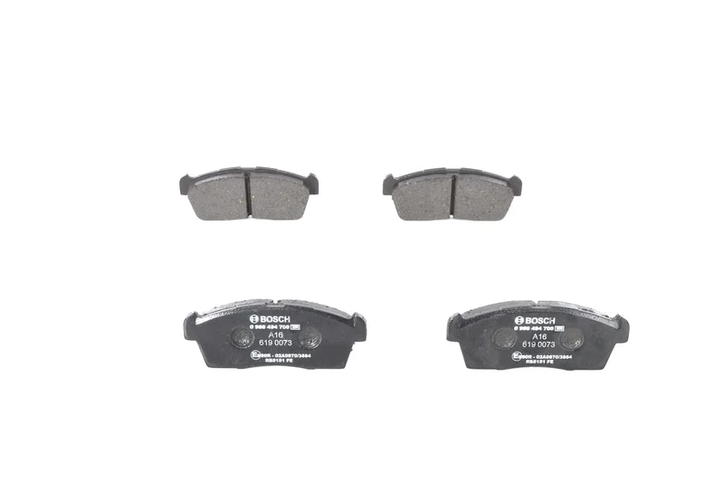 Bosch BP1695 - Brake Pads Car Front Axle - Bosch Quality - Reduced Noise and Dust - ECE-R90 Certified - Copper-Free - 1 Set of 4 Pads