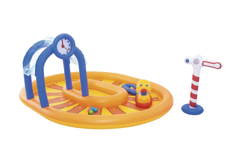 Bestway Little Caboose Play Pool, Paddling Pool, 285 x 224 x 119 cm - Image 1