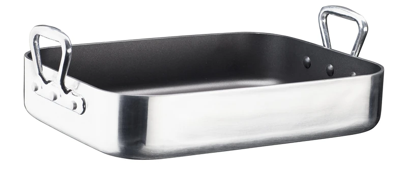 GSW Stahlwaren GmbH AluTherm Roaster, Silver, 40 x 30 x 8 cm, 8 Litre