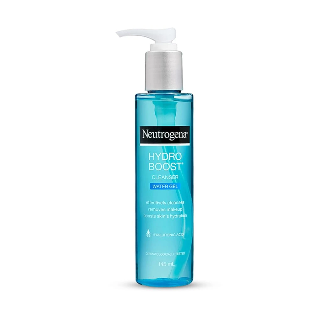 Neutrogena Hydro Boost Water Gel Facial Cleanser, with Hyaluronic Acid for Dry or Dehydrated Skin 200ml