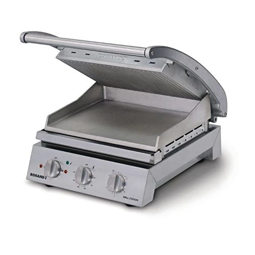 Roband GK941 Contact Grill 6 Slice Ribbed Top Plate, 2200W