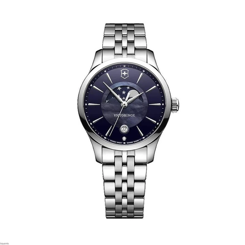 Victorinox Alliance Womens Analogue Swiss Quartz Watch with Stainless Steel Bracelet V241752