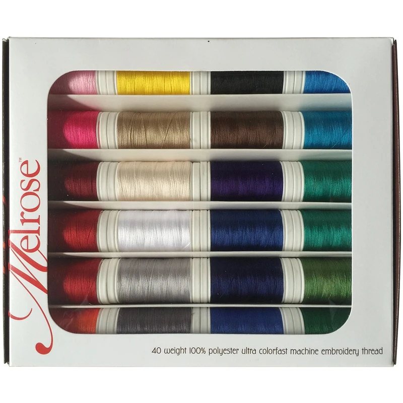 Iris Melrose Trilobal Polyester Thread Assortment 2, Multi-Colour