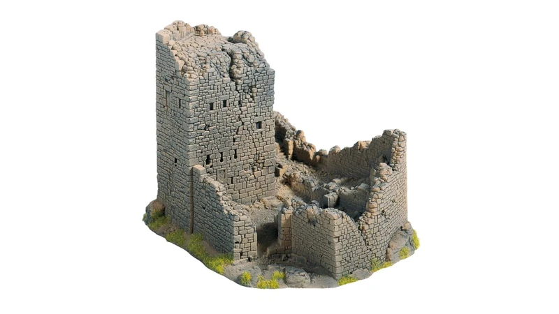 NOCH Castle Ruin Hard Foam Building 18x14x12cm HO Gauge Scenics 58600